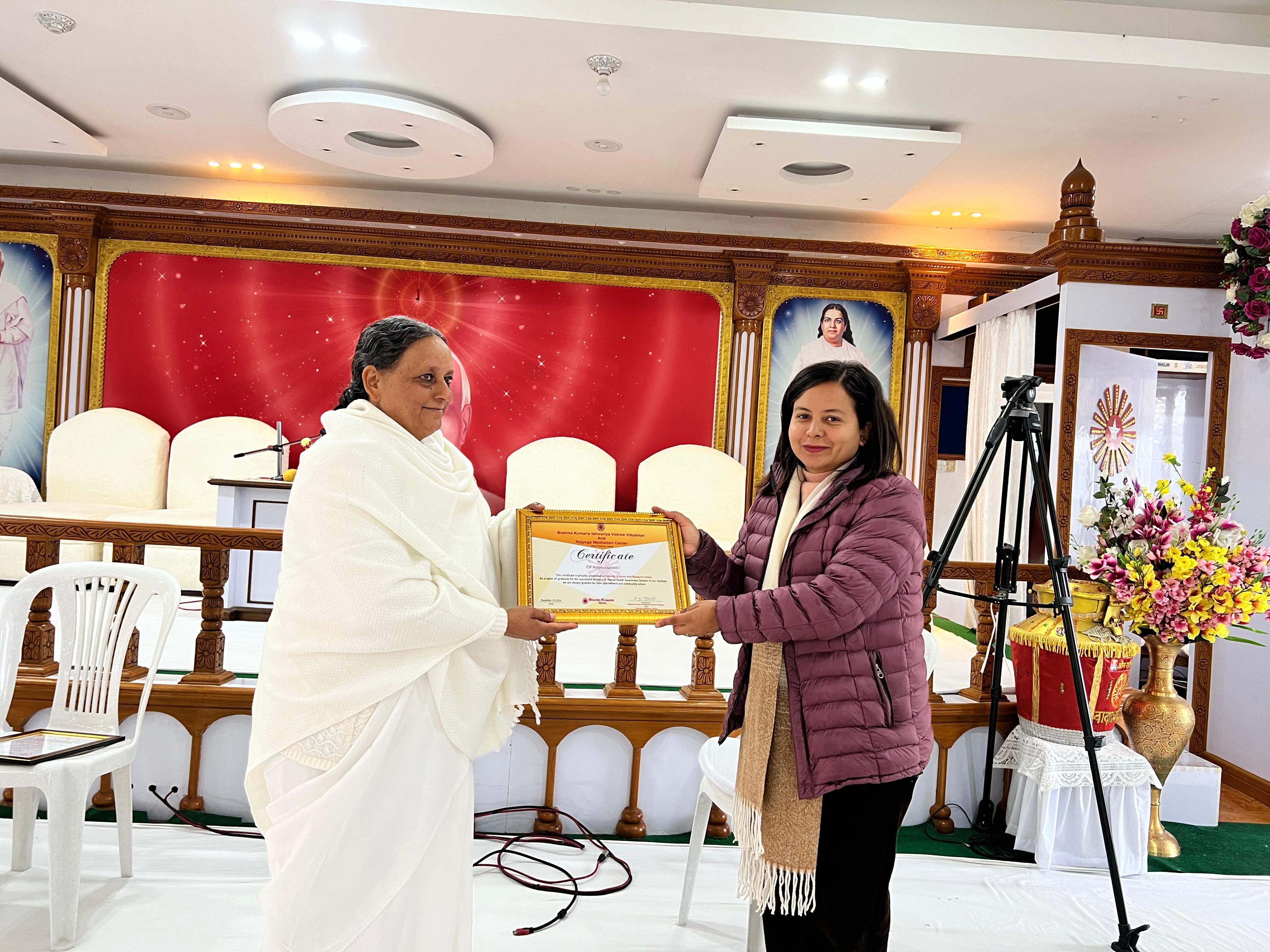 Session at Meditation Centre